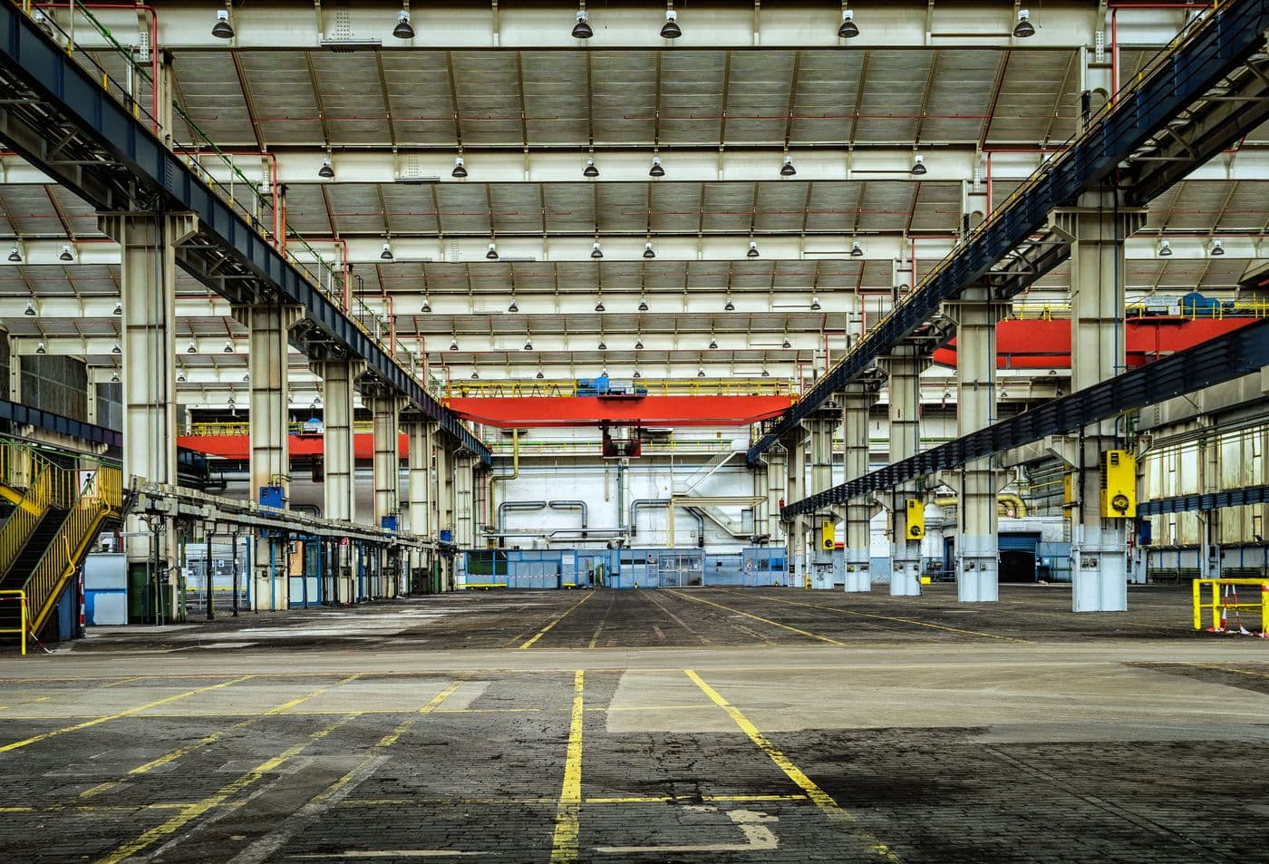 Déstratification dans un bâtiment industriel de grande hauteur
